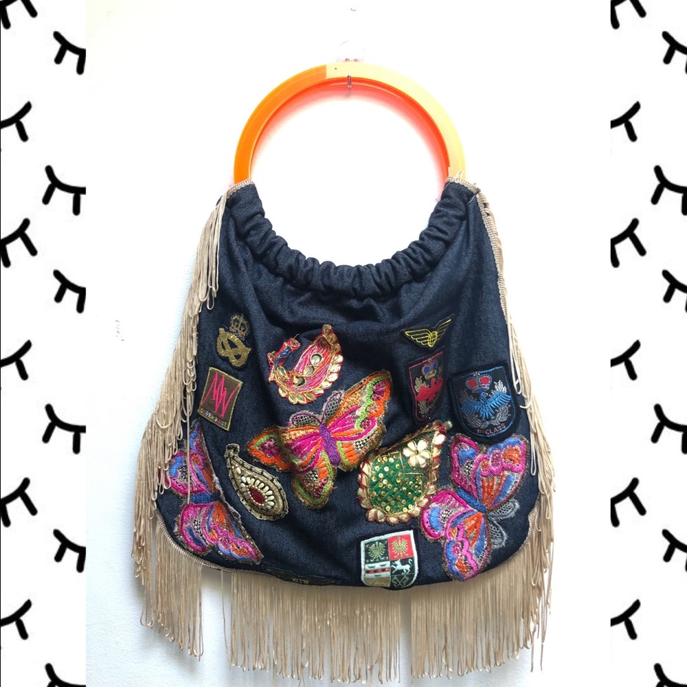 Denim Hobo Bag